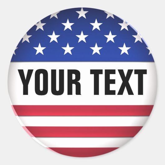 GEPERSONALISEERD USA STICKER (Voorkant)