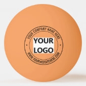 Gepersonaliseerd Uw Bedrijf Logo Tekst Ping Pong B Pingpongbal (Achterkant)