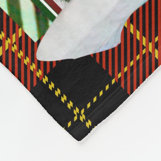 Gepersonaliseerd uw dag Vrolijk en helder, Kerstmi Fleece Deken (Hoek)