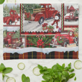 Gepersonaliseerd uw dag Vrolijk en helder, Kerstmi Theedoek (Gevouwen)