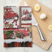 Gepersonaliseerd uw dag Vrolijk en helder, Kerstmi Theedoek (Quarter Fold)