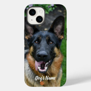 Gepersonaliseerd uw Duitse Herder Hond Foto & Naam Case-Mate iPhone 14 Hoesje
