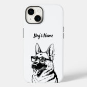 Gepersonaliseerd uw Duitse Herder Hond Foto & Naam Case-Mate iPhone Case (Achterkant)