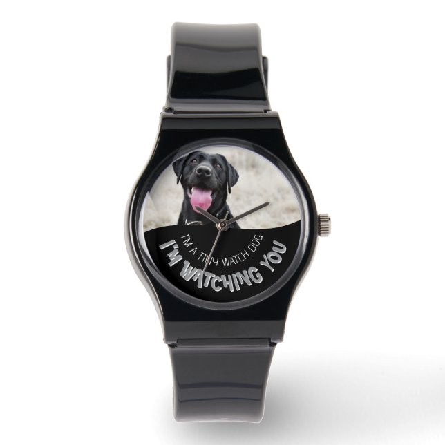 Gepersonaliseerd - Uw eigen hondenfoto - Watch Dog Horloge (Voorkant)