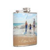 Gepersonaliseerd Uw Foto Fles Aangepaste Tekst Heupfles (Rechts)