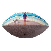 Gepersonaliseerd uw foto Football met aangepaste t (Gedraaid 270)