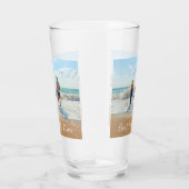 Gepersonaliseerd uw foto glas cadeau met tekst (Rechts)