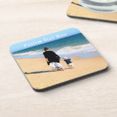 Gepersonaliseerd uw foto Onderzetter met aangepast (Linkerzijde)