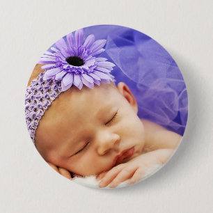Gepersonaliseerd Uw Foto Ronde Button 7,6 Cm