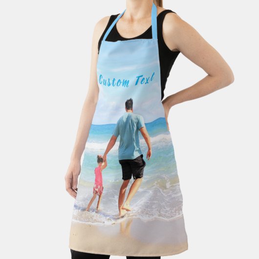 Gepersonaliseerd uw foto Schort met aangepaste tek (Insitu)