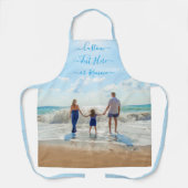Gepersonaliseerd uw foto Schort met aangepaste tek (Voorkant)