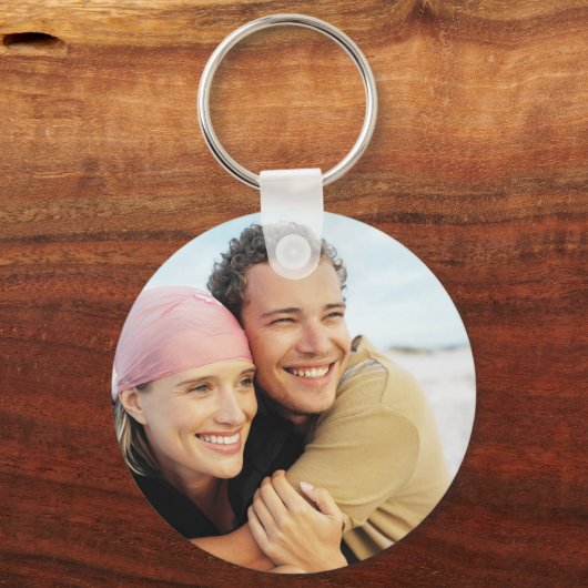 Gepersonaliseerd Uw Foto Sleutelhanger (Voorkant)