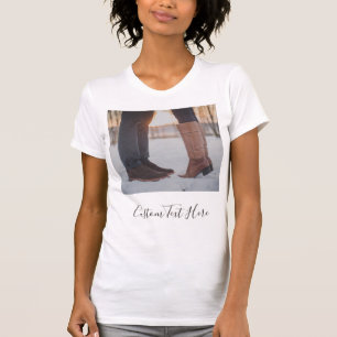 Gepersonaliseerd uw foto T-shirt met aangepaste te