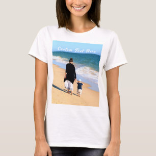 Gepersonaliseerd uw foto T-shirt met aangepaste te
