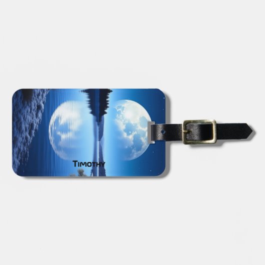 Gepersonaliseerd Uw foto toevoegen Bagagelabel (Voorkant horizontaal)