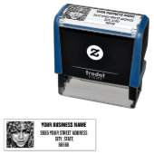 Gepersonaliseerd uw fotoadres Zelfinkkend stempel (In situ)