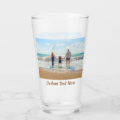 Gepersonaliseerd uw fotoglas met aangepaste tekst glas (Achterkant)