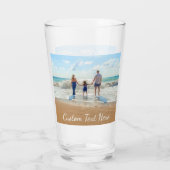 Gepersonaliseerd uw fotoglas met aangepaste tekst glas (Achterkant)