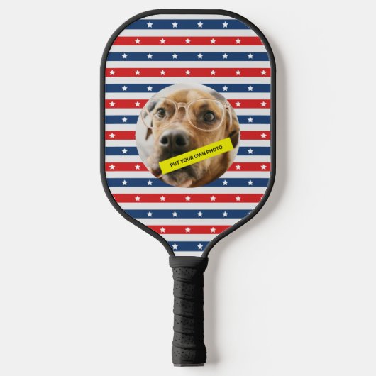Gepersonaliseerd uw huisdier foto pickleball paddle (Voorkant)