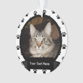 Gepersonaliseerd uw huisdier kat ornament (voorkant)