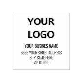 Gepersonaliseerd Uw Logo Adresnaam Rubber Stamp Rubberstempel (Afrduk)