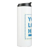 Gepersonaliseerd uw Logo Hier Creëer uniek product Thermosbeker (Gedraaid links)