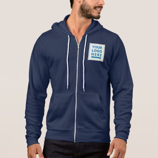 Gepersonaliseerd uw Logo hier Notitieboek Geperson Hoodie (Voorkant)