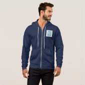Gepersonaliseerd uw Logo hier Notitieboek Geperson Hoodie (Voorkant volledig)