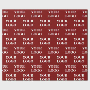 Gepersonaliseerd Uw Logo Naam Stijlvol Modern Mini Cadeaupapier
