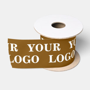 Gepersonaliseerd Uw Logo Naam Stijlvol Modern Mini Satijnen Lint