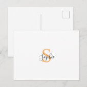 Gepersonaliseerd Uw naam, Aangepaste naam, Verjaar Briefkaart (Voorkant / Achterkant)