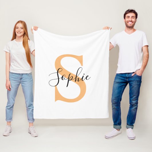 Gepersonaliseerd Uw naam, Aangepaste naam, Verjaar Fleece Deken (In situ)