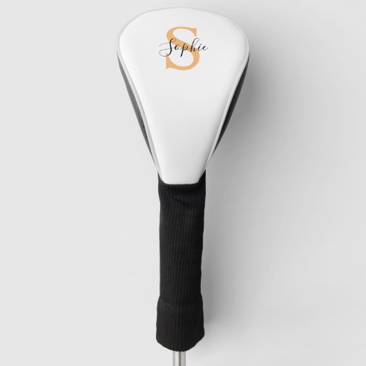Gepersonaliseerd Uw naam, Aangepaste naam, Verjaar Golfheadcover (Voorkant)