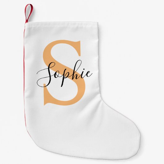 Gepersonaliseerd Uw naam, Aangepaste naam, Verjaar Kleine Kerstsok (Voorkant)