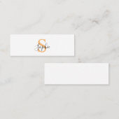 Gepersonaliseerd Uw naam, Aangepaste naam, Verjaar Mini Visitekaartje (Voorkant / Achterkant)