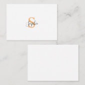 Gepersonaliseerd Uw naam, Aangepaste naam, Verjaar Notitiekaartje (Voorkant / Achterkant)