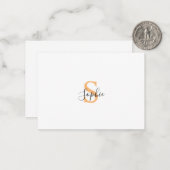 Gepersonaliseerd Uw naam, Aangepaste naam, Verjaar Notitiekaartje (Voorkant / Achterkant in situ)