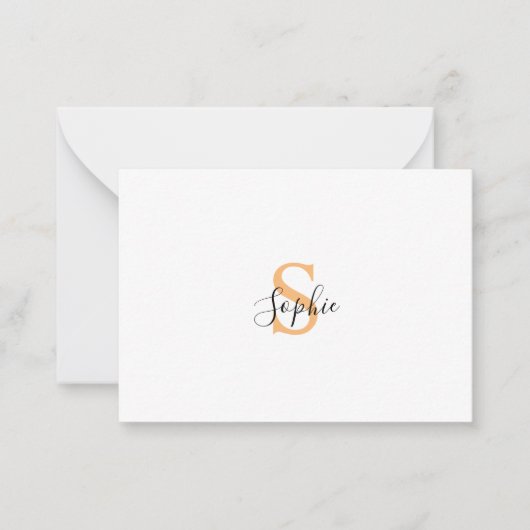 Gepersonaliseerd Uw naam, Aangepaste naam, Verjaar Notitiekaartje (Voorkant)