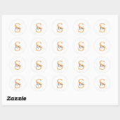 Gepersonaliseerd Uw naam, Aangepaste naam, Verjaar Ronde Sticker (Vel)