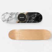 Gepersonaliseerd Uw Nummer Skateboard Marble Stone (Horizontaal)