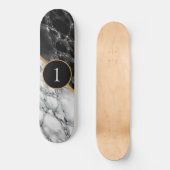 Gepersonaliseerd Uw Nummer Skateboard Marble Stone (Voorkant)