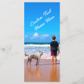 Gepersonaliseerd uw Pet Photo Menu met aangepaste  (Achterkant)