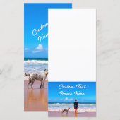 Gepersonaliseerd uw Pet Photo Menu met aangepaste  (Voorkant / Achterkant)