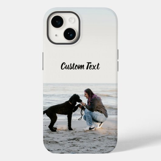 Gepersonaliseerd uw Poedel Hond Foto & Naam Case-Mate iPhone Case (Achterkant)