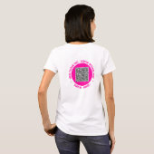 Gepersonaliseerd uw QR Code T-shirt met aangepaste (Achterkant volledig)