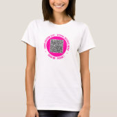 Gepersonaliseerd uw QR Code T-shirt met aangepaste (Voorkant)