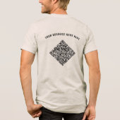 Gepersonaliseerd uw QR Code T-shirt met aangepaste (Achterkant)