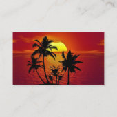 Gepersonaliseerd uw Visitekaartje Tropical Sunset (Achterkant)