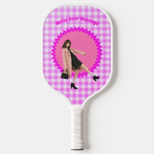 Gepersonaliseerd uw vriend foto pickleball paddle (Voorkant)