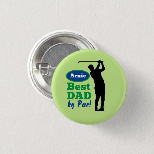 Gepersonaliseerd vaderdag Button (Voorkant /achterkant)
